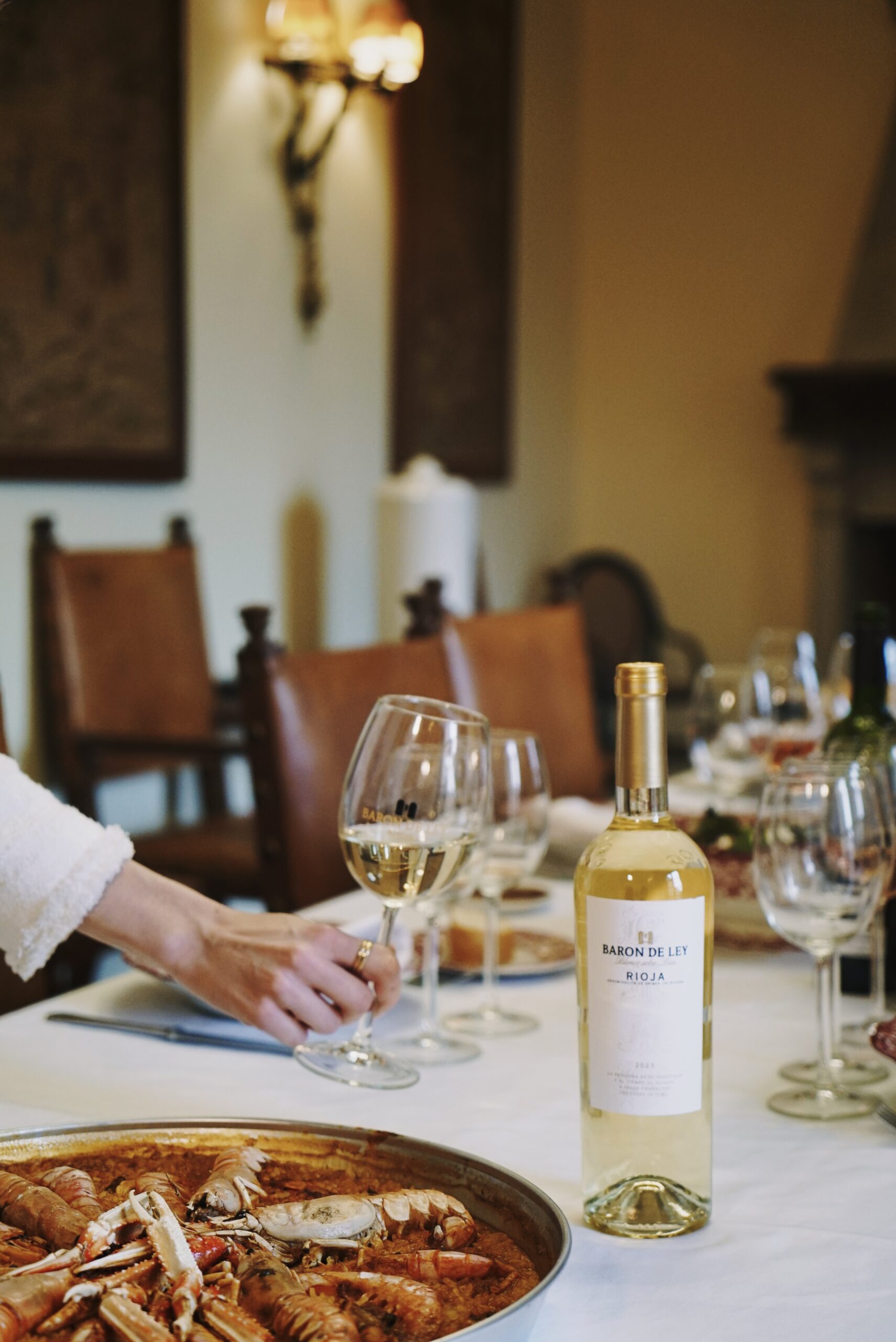 Vino Blanco Sobre Lías Barón de Ley